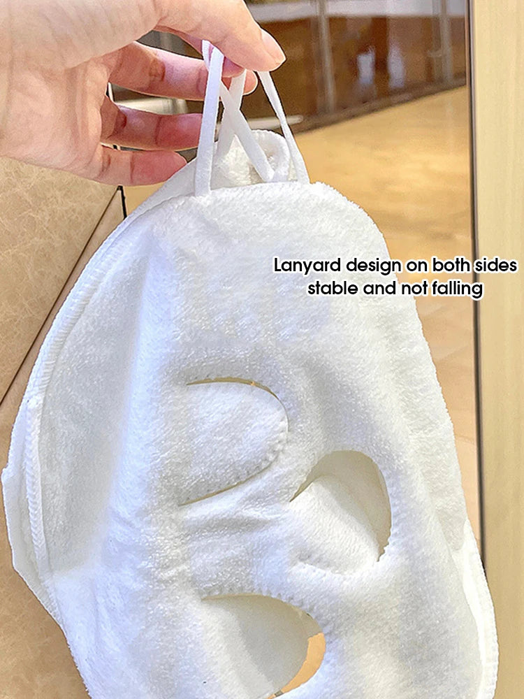 Hot wet hot compress steam face towel soft skin-friendly towel towel compress irrigation hanging ear heating cold compressface Vue