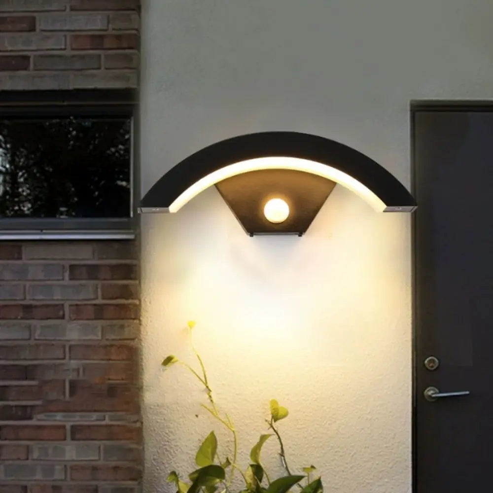 Modern Design LED Wall Lamp Motion Sensor Waterproof Waterproof Wall Light Induction LED Intelligent Induction Lamp Outdoor Use Vue