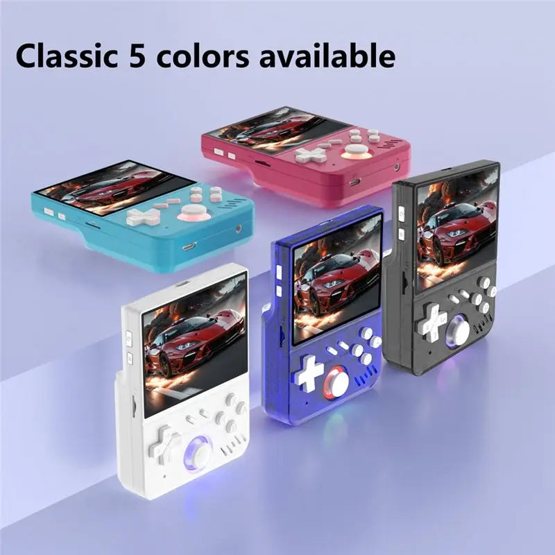 Hot-R36 Mini Retro Handheld Game Console MY Mini 64GB 3.5Inch IPS Screen Linux Video Game Console Supports 30+ Simulators C Vue