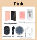 Phone Selfie Monitor Screen Wireless Magnetic Mount Vlog Phone Rear Camera Selfie WiFi Bluetooth Connection for Selfie Live Vue Pink