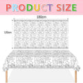 Party Activity Easter Bunny Tablecloth Childrens Doodle Disposable Paper DIY Eco Friendly Table Cover Kids Craft Protector Vue 120x180cm 3PCS