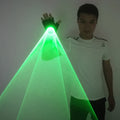 Green Rotating Laser Gloves Whirlwind Handheld Lazer Cannon DJ Dancing Club Tunnel Effect Vortex LED Light Pub Party Show Vue A pair of gloves