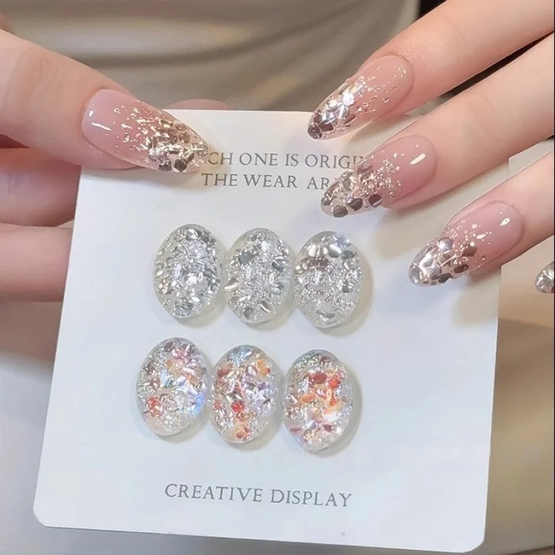 Blinking Flashlight Glitter Powder Diamond Nail Accessories Brightening Nail Glitter Nail Decorations Vue