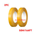 Heat Resistant Pet Double Sided Adhesive Tape 0.05mm Thick Transparent No Trace Super Sticky Strong High Temperature Resistance Vue 20Mmx50Mx2Pc
