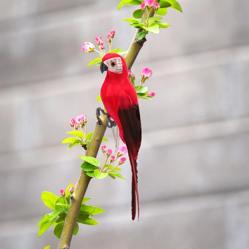 Artificial Simulation Foam Bird Creative Foam Feather Artificial Parrot Home Ornament Imitation Bird Model for Wedding Decor Vue