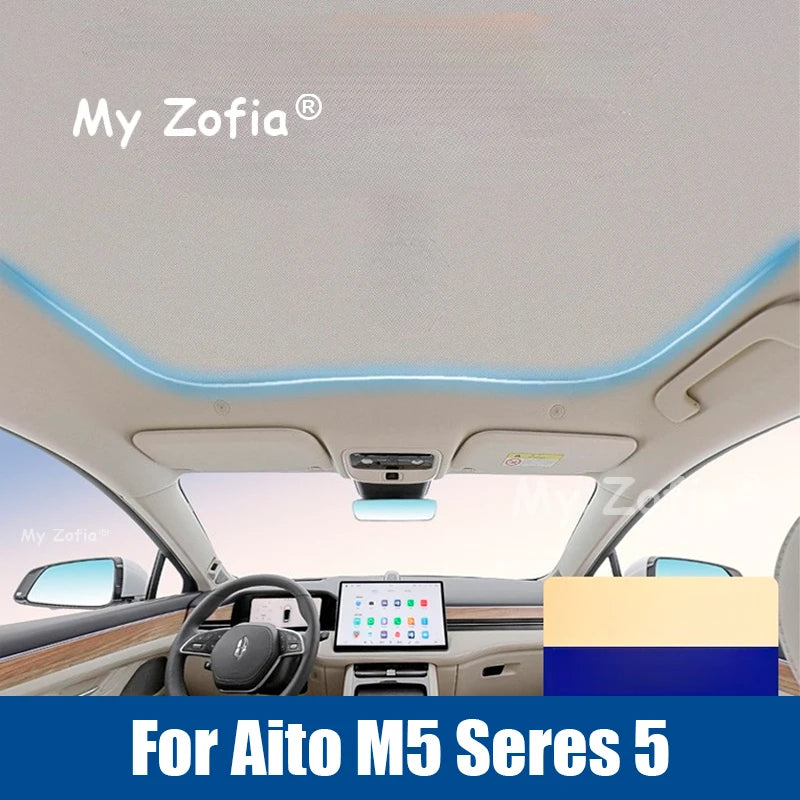 For AITO M5 SERES 5 2023 2024 2025 Sunshade Panoramic Sunroof Cover Sunshade Protection Heat Insulation Accessories Vue