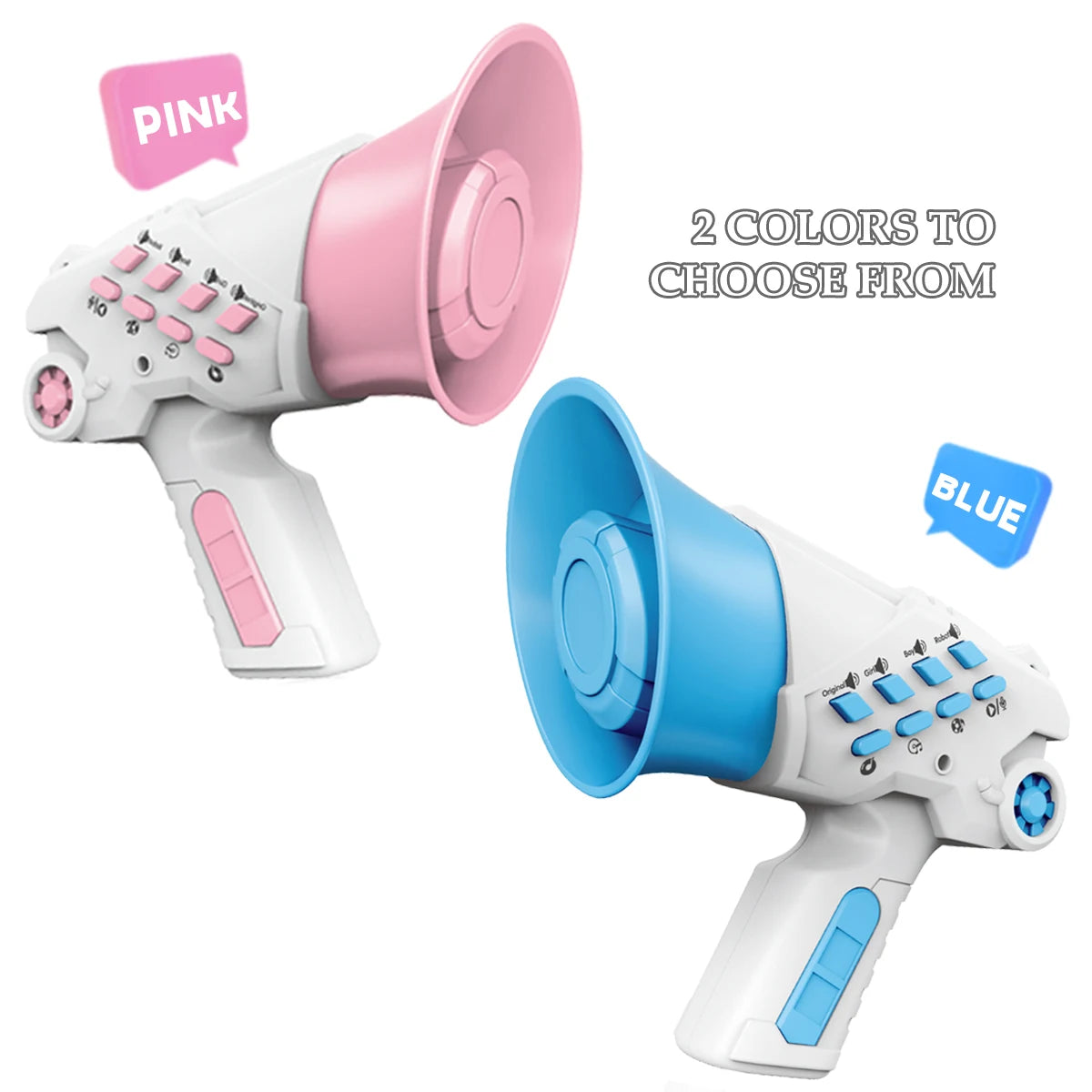 Portable Megaphone Speaker Siren Bullhorn Toys, Smart Multi Voice Changers Toy Funny Party Prank Handheld Loudspeaker Megaphone Vue