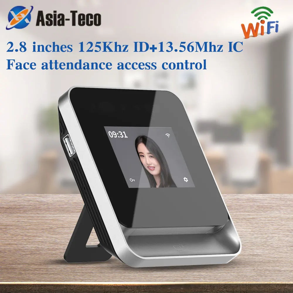 Wifi Face Recognition Powerful Access Control 2.8inch Screen Attendance Machine RFID Card Reader APP/PC Software/Cloud Support Vue