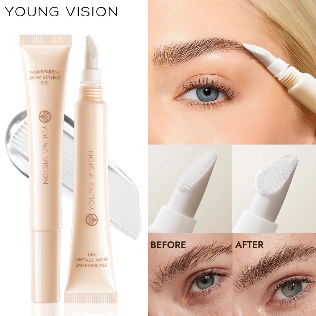 Eyebrow Shaping Gel Transparent Waterproof Eyebrow Shaping Gel Natural Long Lasting 3D Eyebrow Vue