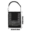 Mushroom Hunting Bag Mesh Mushroom Collecting Bag with Adjustable Strap Portable Foldable Pouch for Collection Hunting Storage Vue Black