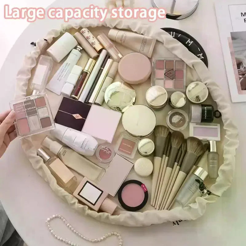 Portable Makeup Bag Daily Use Fashion Women Large Capacity Travel