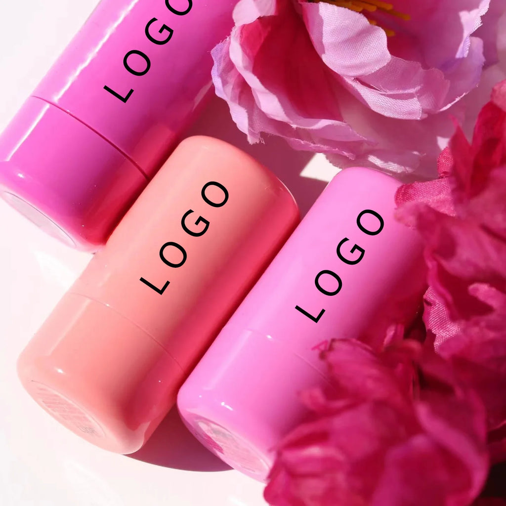 Jelly Blush Stick Tint Face Makeup Customized Logo Cruelty Free Private Label Jelly Blusher Magic Pink Rose Cheek Cosmetics Bulk Vue