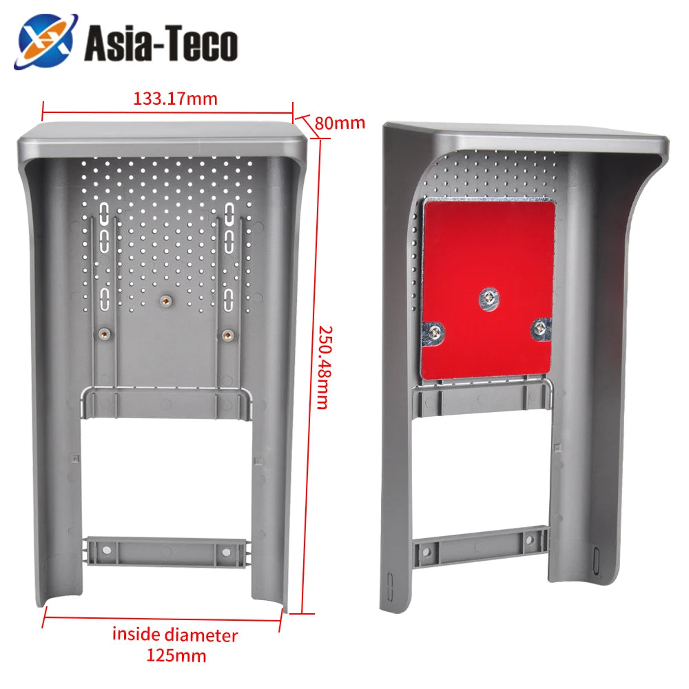 HK 7 inch Sun Shell 7 Rainproof Cover for Face Recognition Access Control Reader Machine Device Waterproof Case Rain Protector Vue Default Title