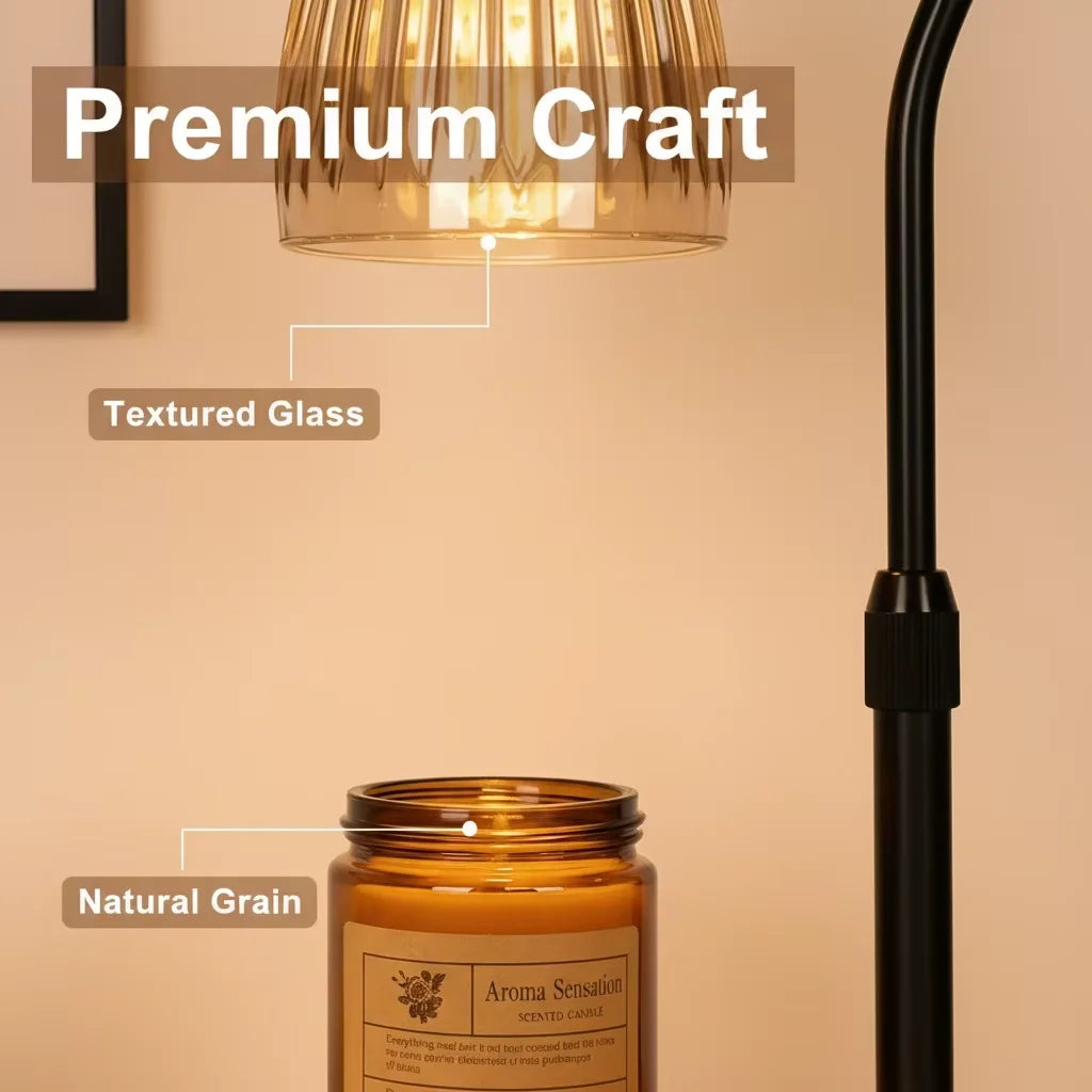 Aromatherapy Candle Heating Lamp Deodorize AC-220V 50W Dimmable Cafe Ambient Light Romantic Atmosphere Desktop Decorative Lamp Vue