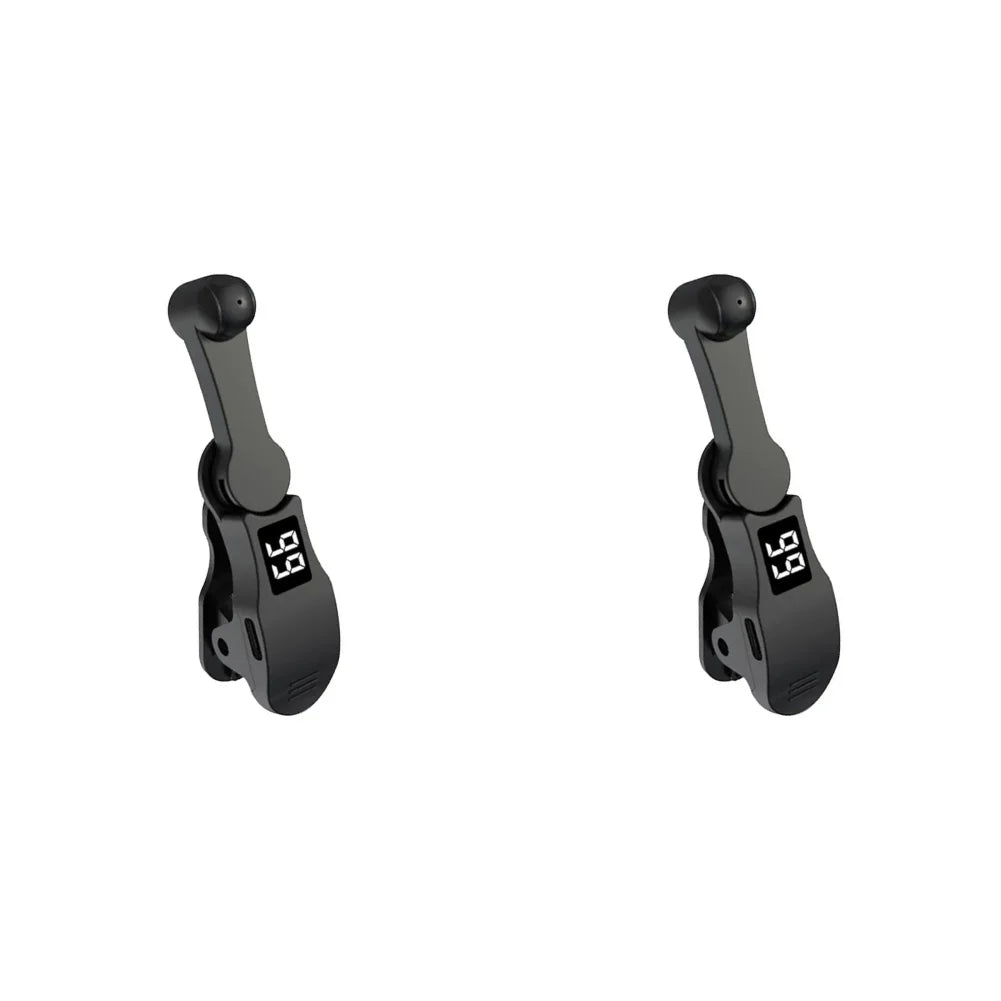 Auto Screen Clicker Mini Simulated Finger Phone Clicking Clicker Clip-on Video Live Liker Game Screen Touch Device for Phone App Vue Black 2pcs