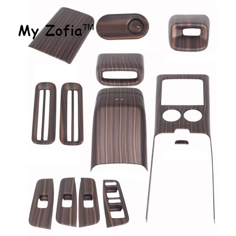For Xpeng G6 2024 2025 2026 Carbon fiber Wood Grain Decorative Stickers Center Console Gear Shift Lift Frame Panel Accessories Vue