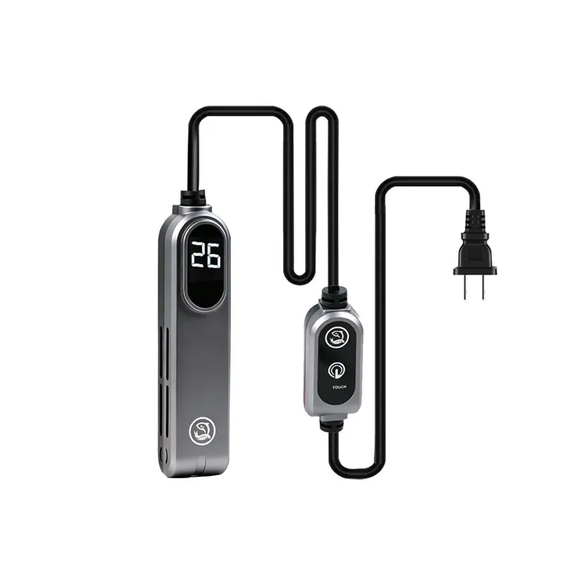 Mini Aquarium Heater With LED Display Smart Constant Temperature Over‑heat & Water‑off Protection Adjustable 18‑34℃ Fish Tank Vue