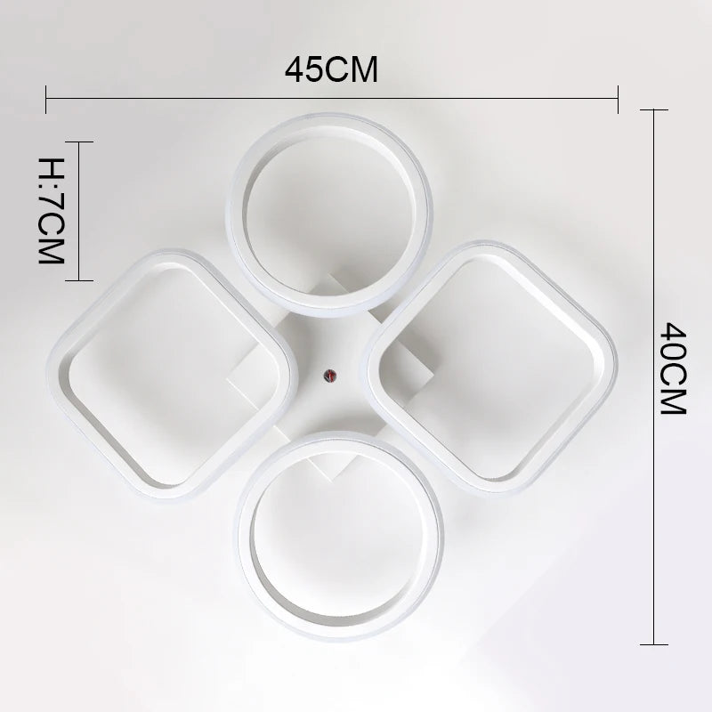 Modern LED Aisle Ceiling Lights Home Lighting Led Surface Mounted for Bedroom Living Room Corridor Light 3-color lighting Vue