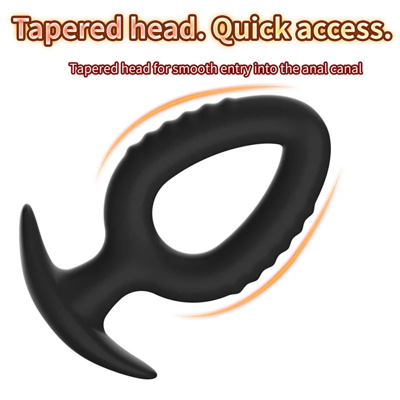 3 Sizes Soft Silicone Back Progressive Training Plug External Prostate Massage Dilator Physical Training Tool for Adults Over 18 Vue