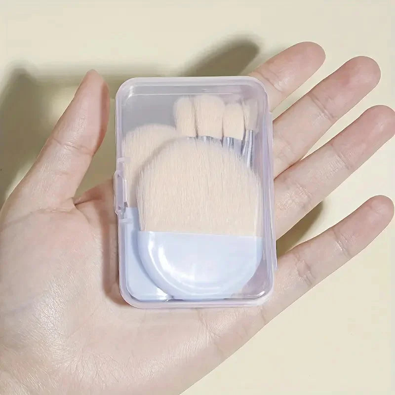 6Pcs Mini Travel Makeup Brushes Set Soft Hair Concealer Brush Beauty Foundation Eye Shadow Brushes Cosmetic Brush Tools With Box Vue