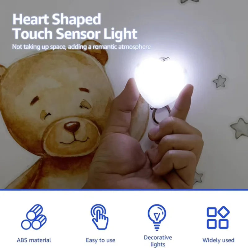 Heart & Paw LED Touch Keychain Night Light Bag Charm LED Keychain Night Light Vue