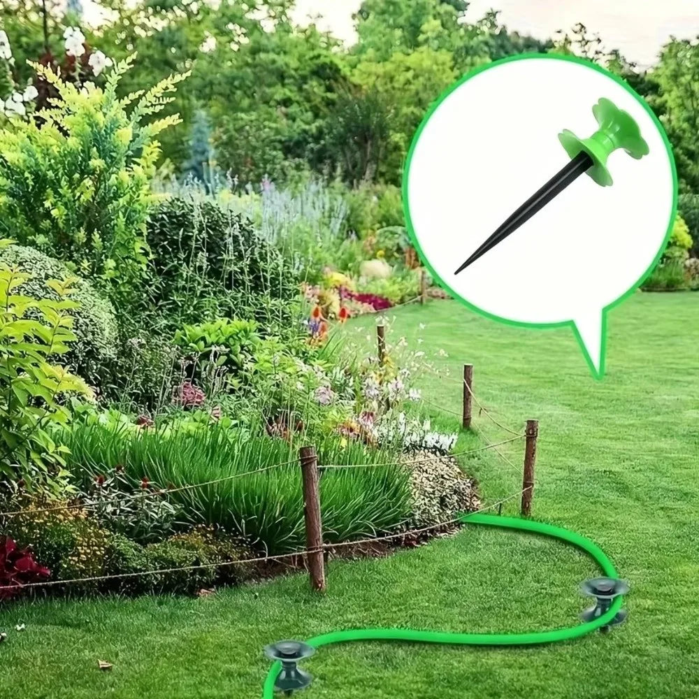Flower Shaped Garden Hose Guide Labor-Saving Plastic Hose Holder Directional Protection Hose Support Stake Garden Lawn Vue