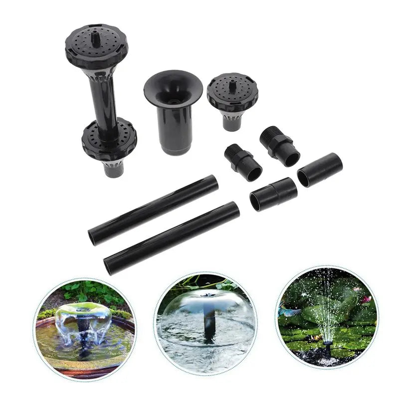 ABKW-2X Fountain Pump Nozzle Set Water Spray Heads Pond Submersible Pump Pool Multifunctional Nozzle L Vue