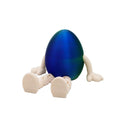 3D Printed Movable Bunny Egg Figurine Cute Easter Rabbit Model Toy Home Table Decor Centerpiece Gift For Kids Teens Couples Vue A6