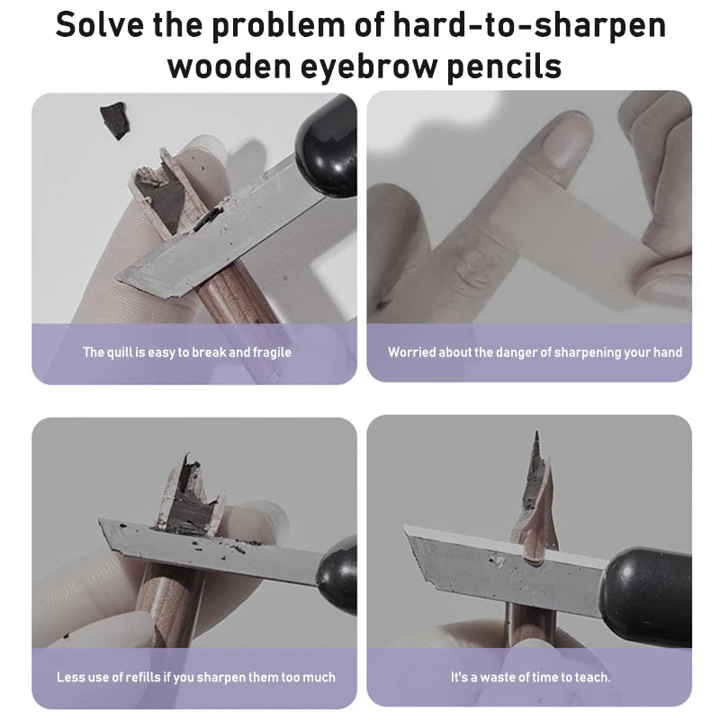 New Duckbill Eyebrow Pencil Sharpener Microblading Tattoo Brows Pen Sharpening Tip Thin Tool Makeup Beauty Tattoos Supplies 1pcs Vue