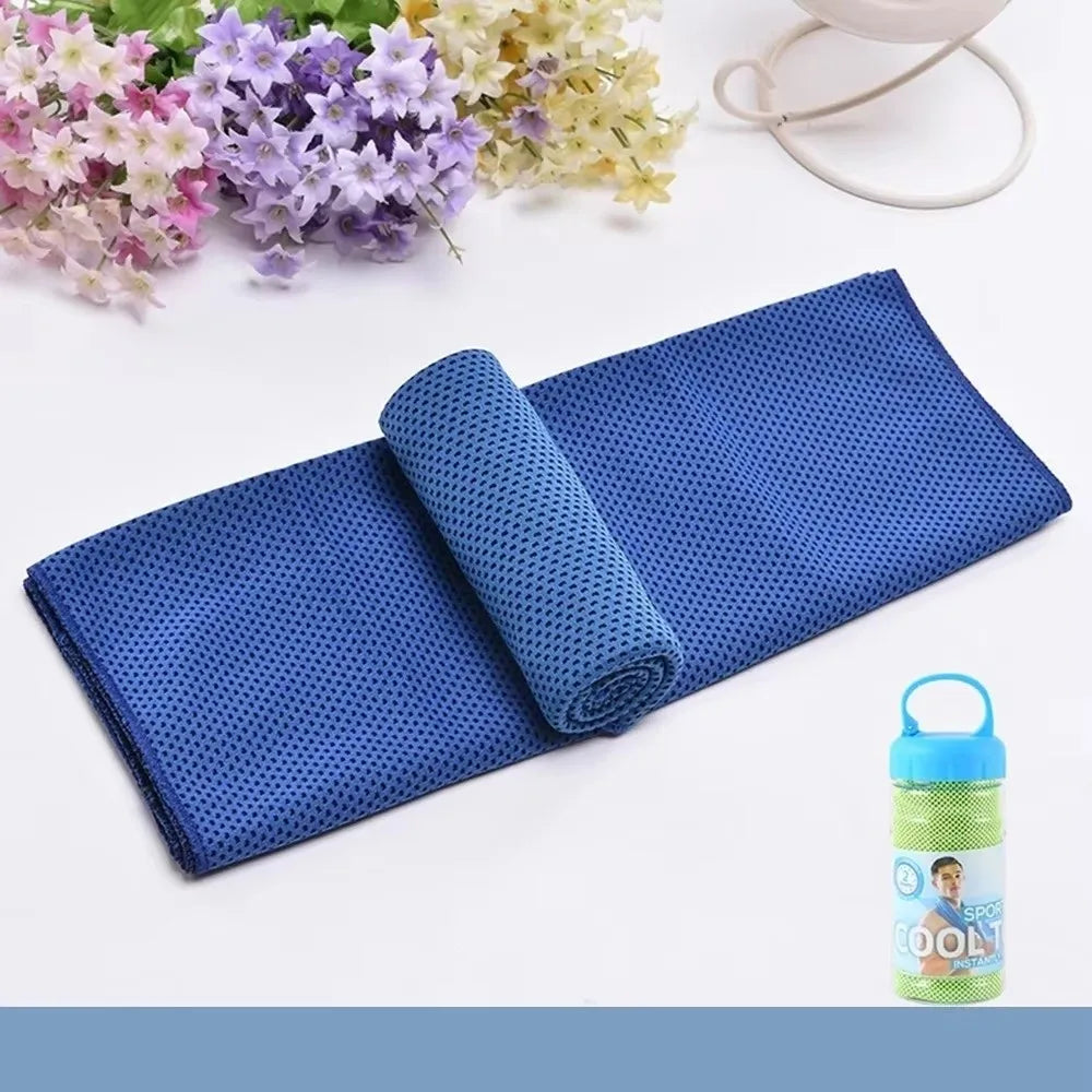 Breathable Cooling Towel Quick Drying Lightweight Ice Wipes Ultra Vue Blue