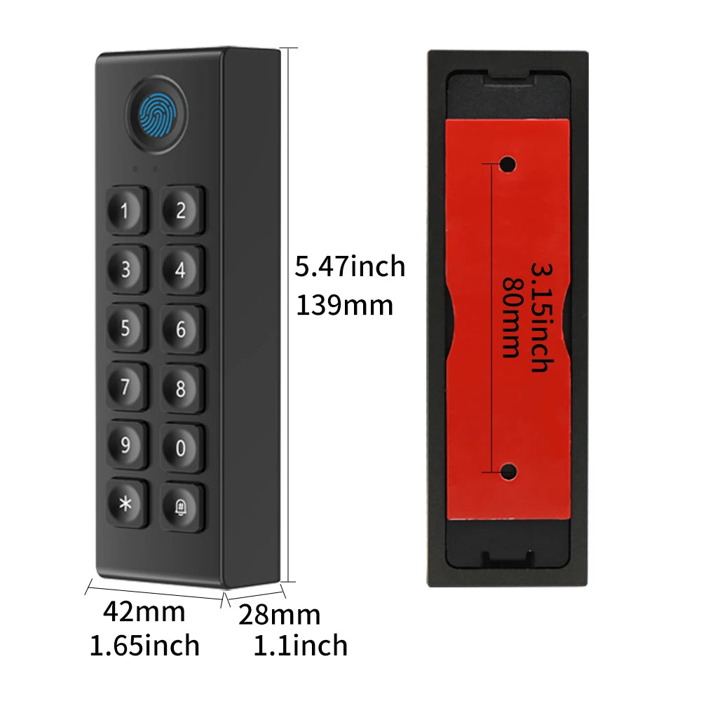 TTLOCK APP Fingerprint Wireless Digital Keyboard Access Control System WIFI 13.5MHz Bluetooth Smart Door Opener Vue
