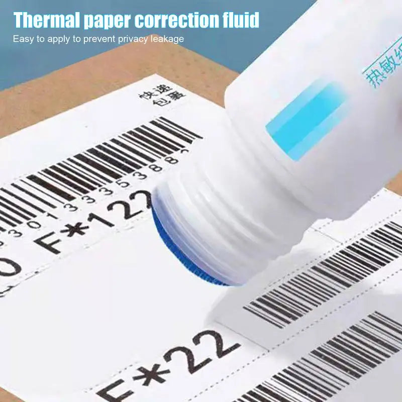 Thermal Paper Privacy Fluid – Fast-Drying Receipt Eraser Privacy Correction Fluid Vue