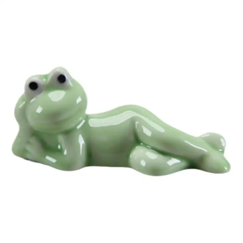 〔CC11〕1Pcs Spoon Fork Rest Tableware Restaurant Utensil Creative Ceramic Funny Frog Chopstick Holder Cutlery Stand Kitchen Tools Vue A2