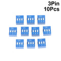 10Pcs Slide Type Switch Module 1 2 3 4 5 6 7 8 10Pin DIP Switch Kit 2.54mm Toggle Switch Blue Snap Switches Vue 3Pin 10Pcs