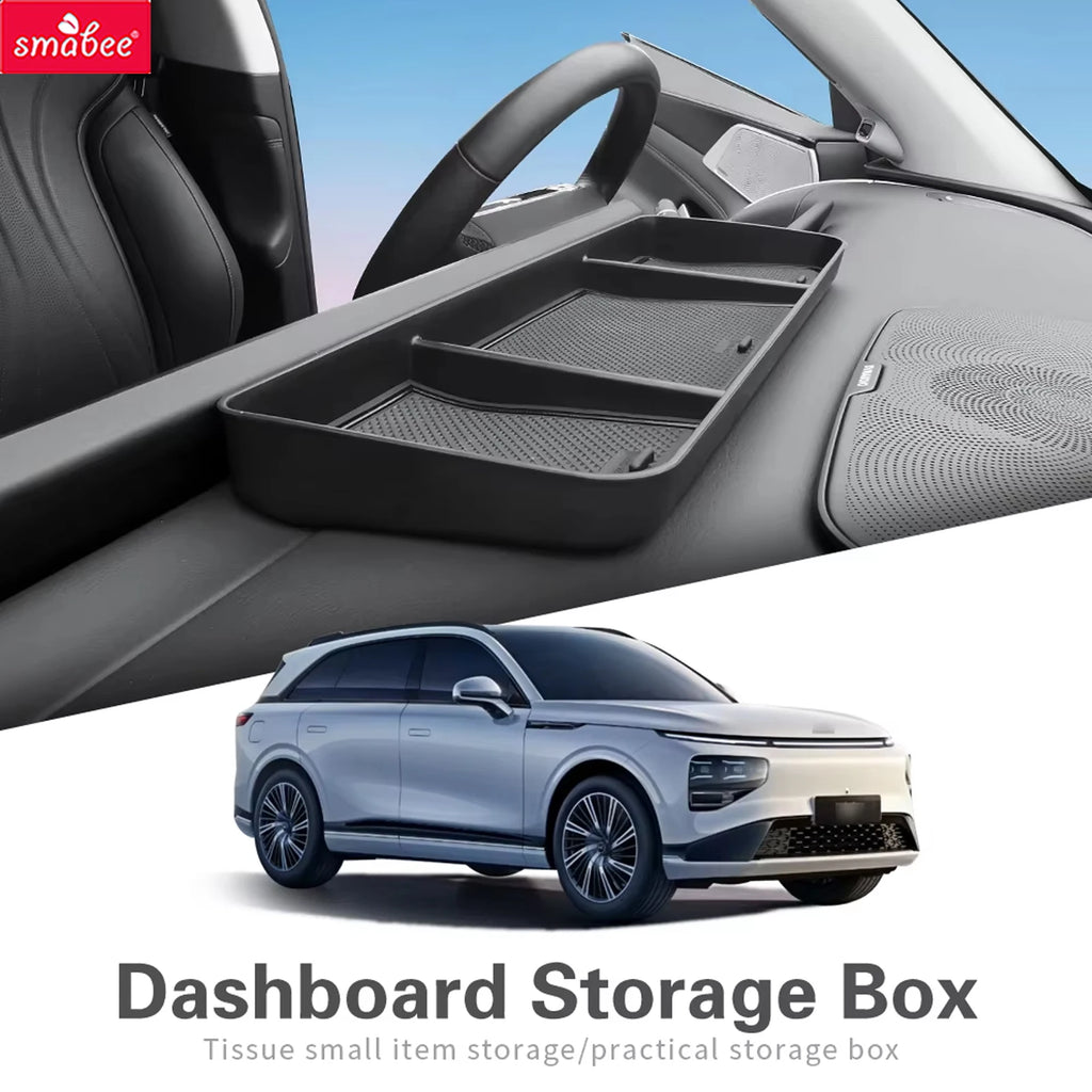 Smabee for Xpeng G9 2022-2025 Car Dashboard Tray Center Console Hidden Storage Box Behind Screen Accessories Organizer Tidying Vue