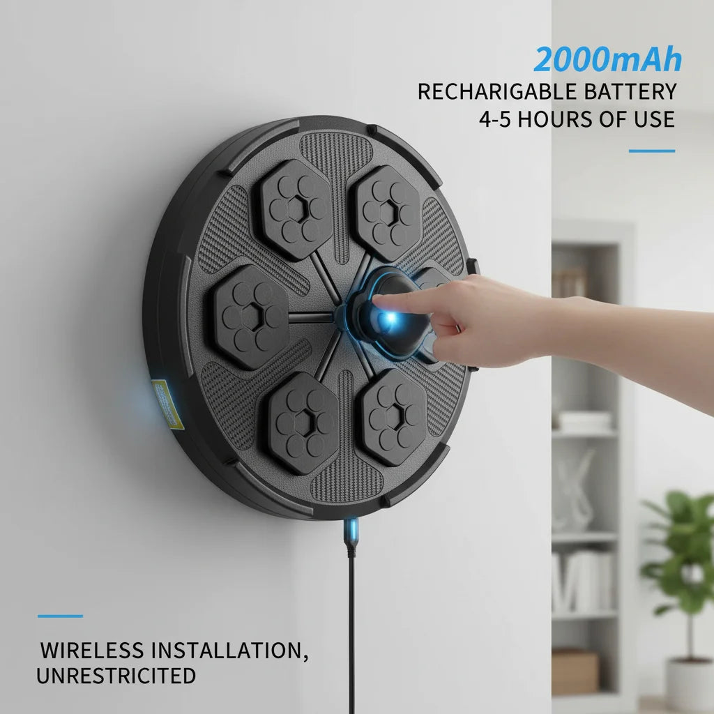 Smart Bluetooth Boxing Machine – LED Punching Target & Gloves Boxing Punching Target Vue