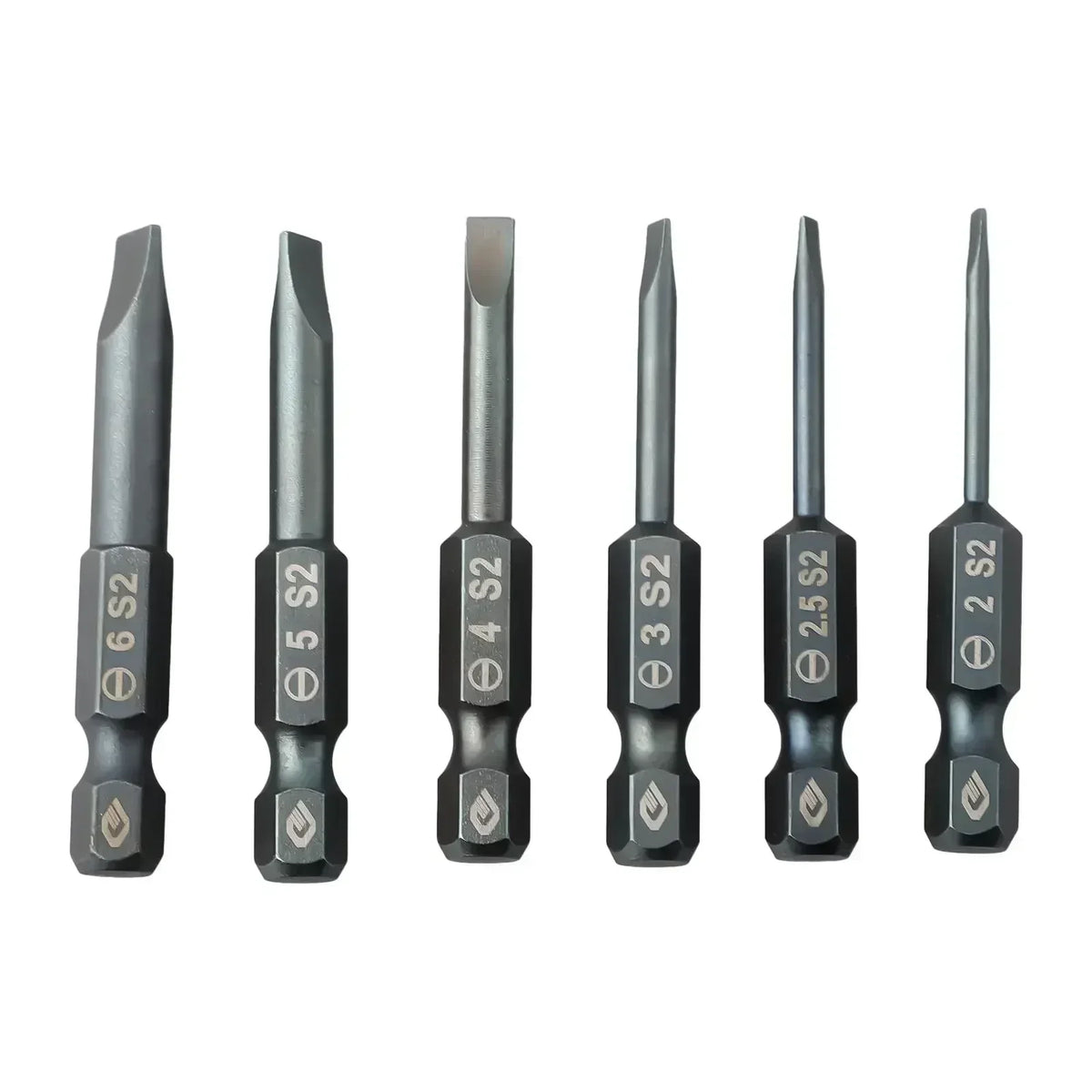 50mm Magnetic Flat Head Screwdriver Bit | 1/4" Hex Shank Screwdriver Bit Vue