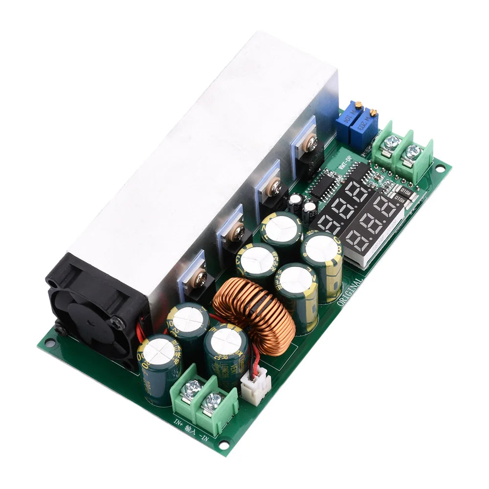 DC12-80V 20A 600W Adjustable Buck Power Module Constant Current Constant Voltage Power Board with Voltage and Current Display Vue