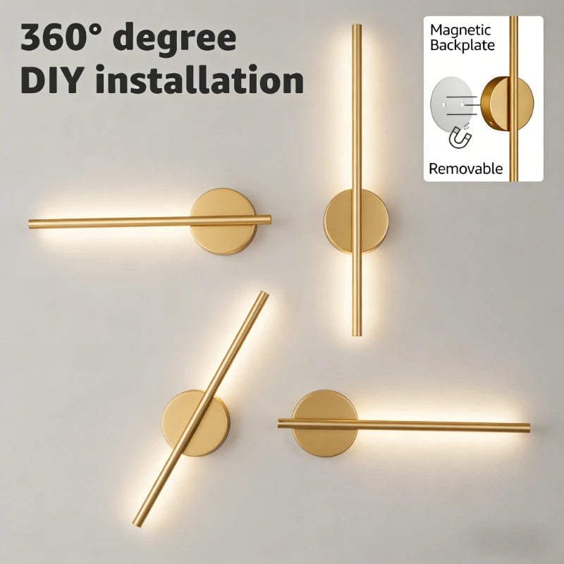 Battery Operated Wall Sconce Wireless LED Light 5v with Remote Control USB Rechargeable Wall Lights for Bedroom Living Room Vue