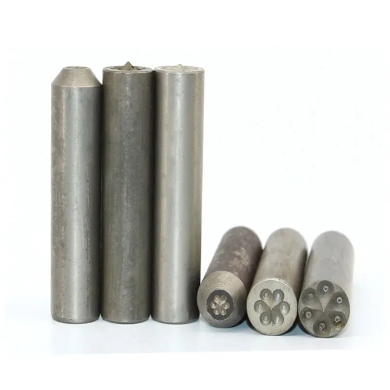 Semi-Tubular Rivet Flowering Punch Chisel 3–10mm | SKD11 Rivet Punch Chisel Vue 8mm-outer 15.8mm