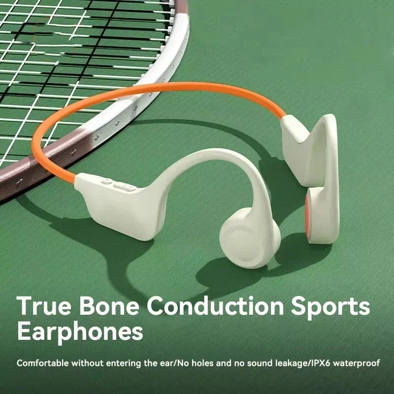 Wireless G1 Bone Conduction Headphones IPX8 Waterproof MP3 32GB Bluetooth 5.4 Headphones With Mic Swimming Sports Fitness Vue