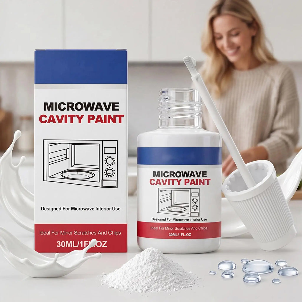 30ml Microwave Interior Cavity Paint High Gloss Appliance Repair Touchup Coating Care For Home Kitchen Apartment Restaurant Vue