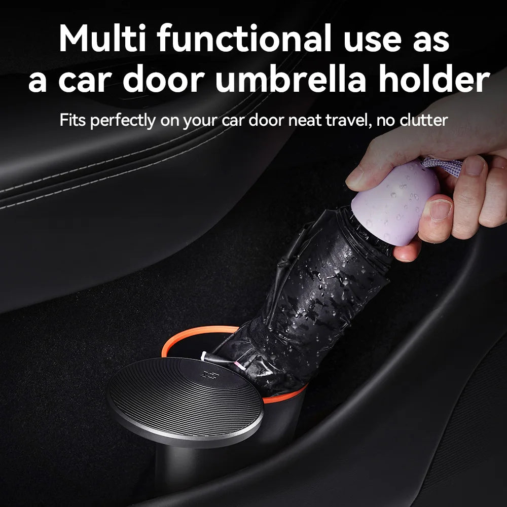 YZ Mini Car Trash Can Garbage Bin Storage Bucket Portable Interior Waste Organizer Container for Tesla Model 3 Y YL 2026 New Vue
