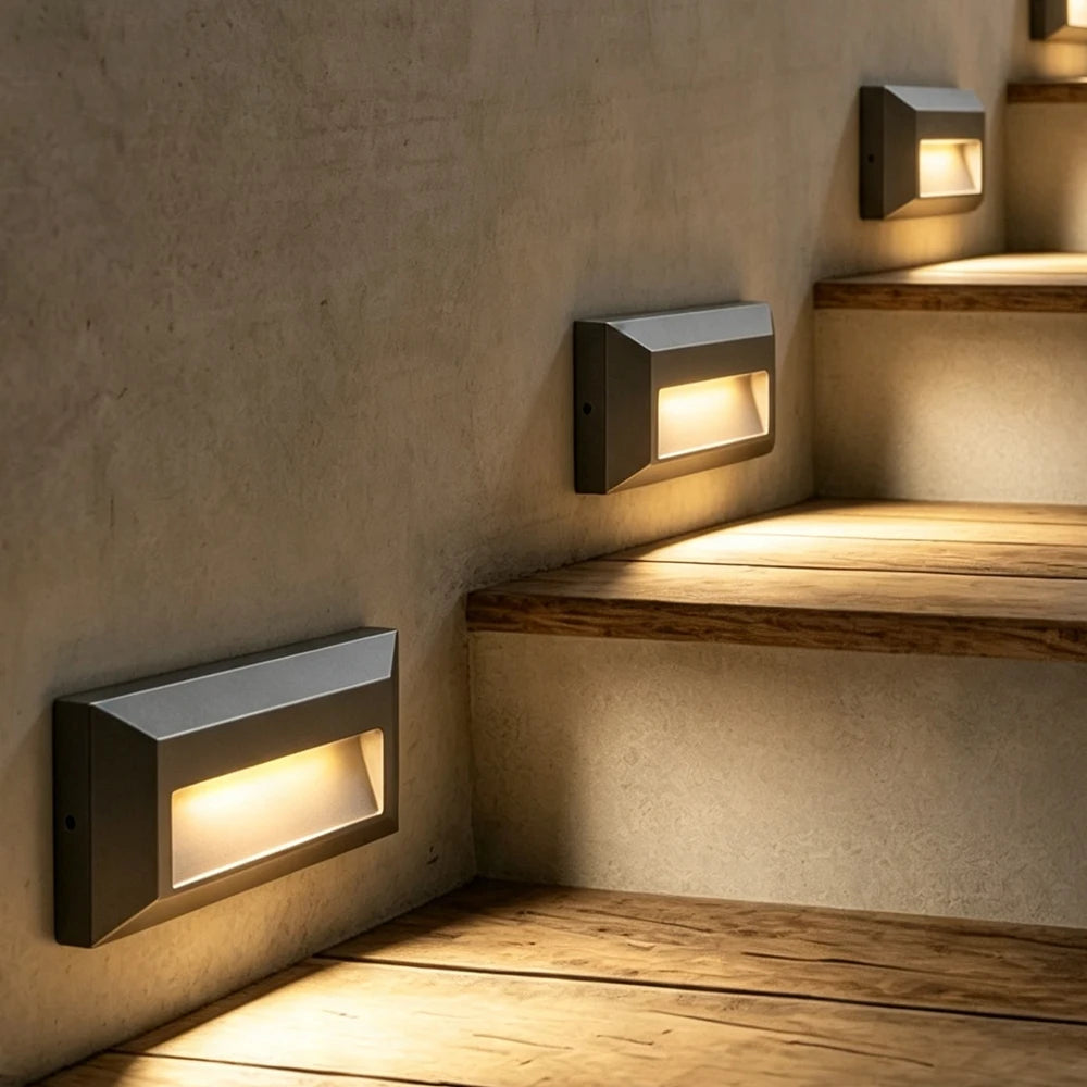 SANDIY 6W IP65 Outdoor LED Step Wall Light | Waterproof Outdoor LED Step Light Vue