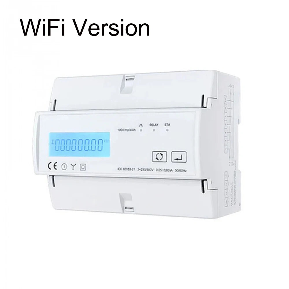 Tuya WiFi/Zigbee 3 Phase Bi Direction Multi-tariff Energy Meter App Power Monitor Remote Control Energy Meter Support Modbus RTU Vue