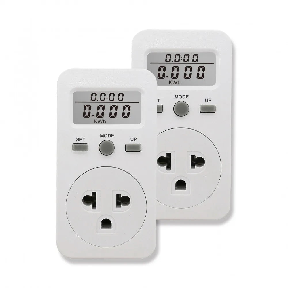 Power Meter Socket Smart Energy Monitor Billing Socket 120/220V 50/60Hz 1800W/2200W Max Load Electric Power Consumption Analyzer Vue