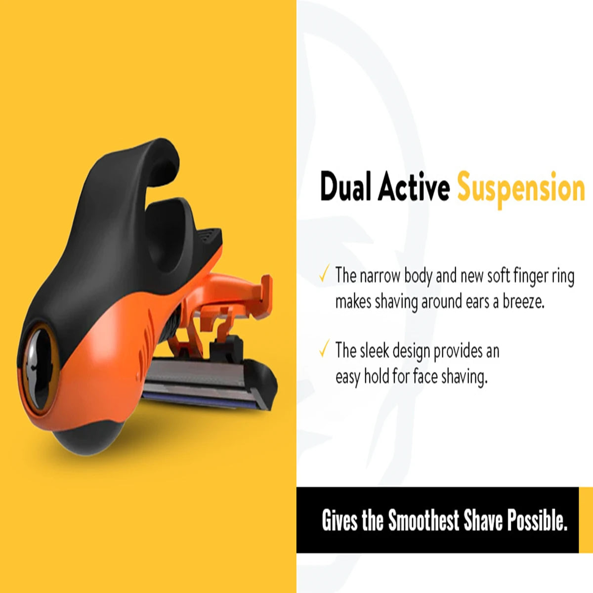 Men's Head and Skull Shaving Razor - Revolutionary Dual Active Suspension Vue