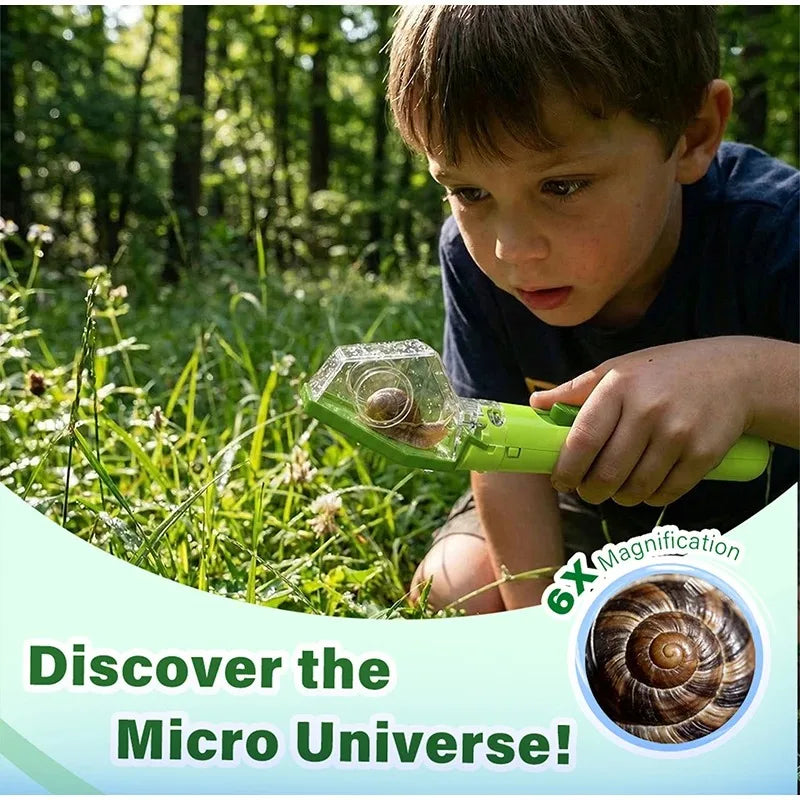 Bug Catcher & Viewer Kids Outdoor Insect Exploration Tool With Magnifying Glass Safe Bug Catching Kit For Nature Learning Vue