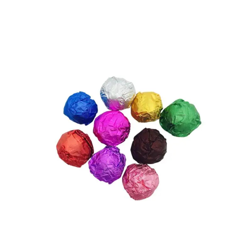 100Pcs 15x15CM Aluminum Foils Wrapping Paper Sheets Foil Candy Package Paper Chocolate Wedding Party Candy Packaging Vue