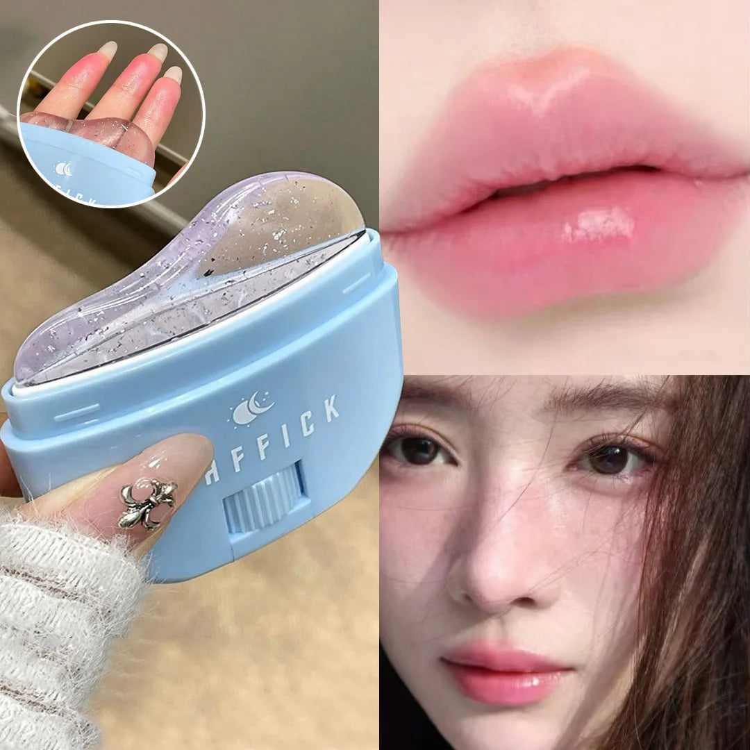 Jelly Blush Moisturizing Lip Cheek Dye Lip Gloss Baby Pink Long-lasting Brightening Natural Temperature Change Shimmer Blusher Vue